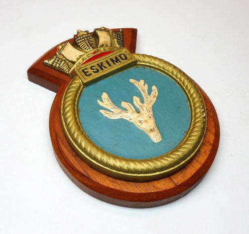 Vintage ship's crest for ESKIMO - @ CRAZY R1 start
