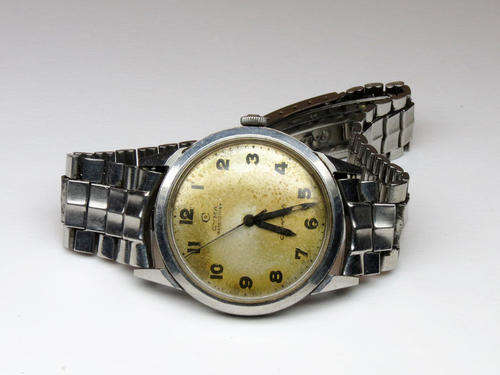 Vintage CYMA watersport Cymaflex mens manual wind watch - working