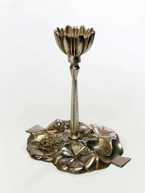 Unique and beautiful old art nouveau candle holder.