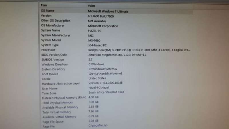 i5 Desktop Gaming PC Core i5-2400 (3.10ghz 4 Cores), 2TB HDD, 4GB RAM, NVidia GTX560 1GB Graphics,