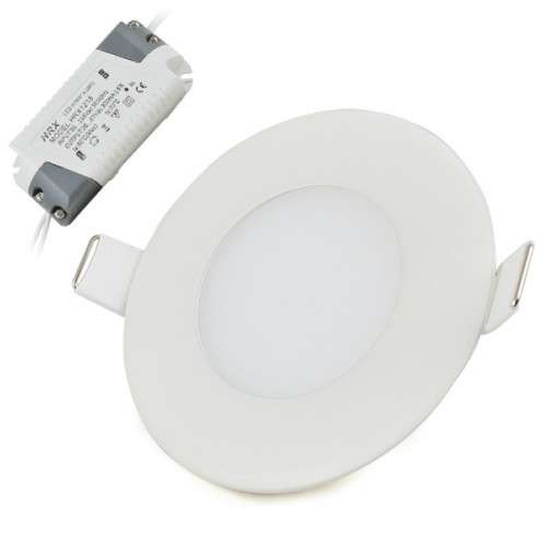 3W Led Panel Light White Light -Round