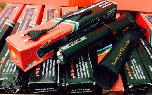 Senter + Stun Gun + Sirine WS-809 ( Rechargeable )