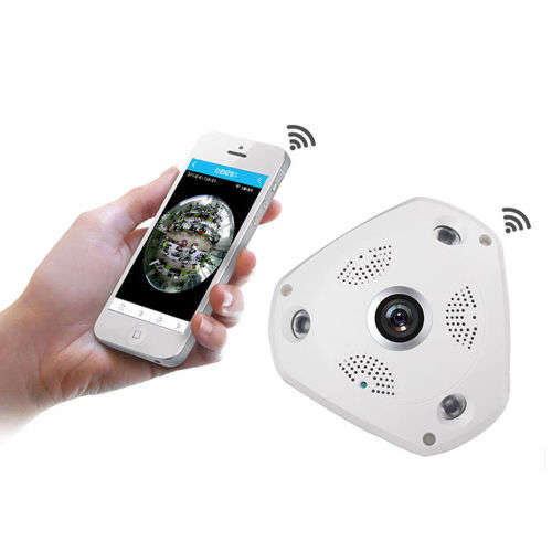 360° 3D VR Panorama Security Camera Fisheye Lens 960P 1.3MP WiFi Night Vision