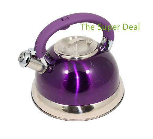 Condere 3 Litre Whistling Kettle - Purple