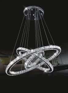 Simple Design Circle Planet Surround LED Round Chandelier Crystal Chandelier