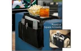 Novelty Household Sofa Couch Remote Control Holder Arm Rest Organizer Storage Bag 4 Pocket Sundries