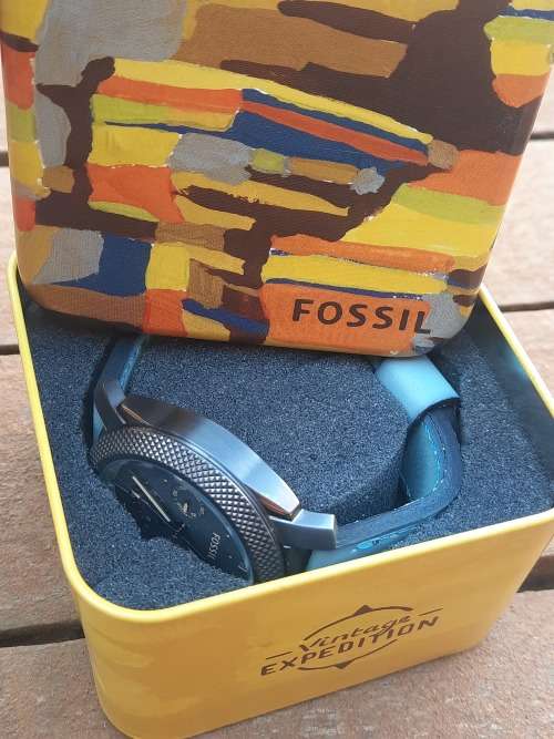 vintage expedition fossil men's watch