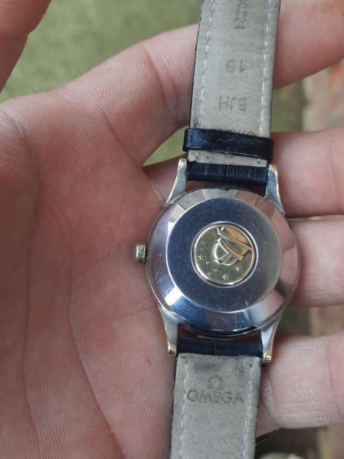 vintage men's omega constellation pie pan