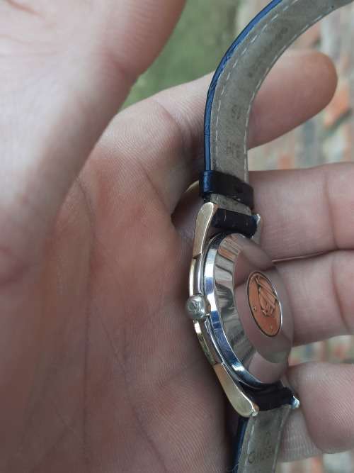 vintage men's omega constellation pie pan