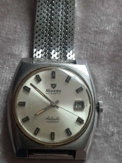 vintage men's Nivada automatic iceberg