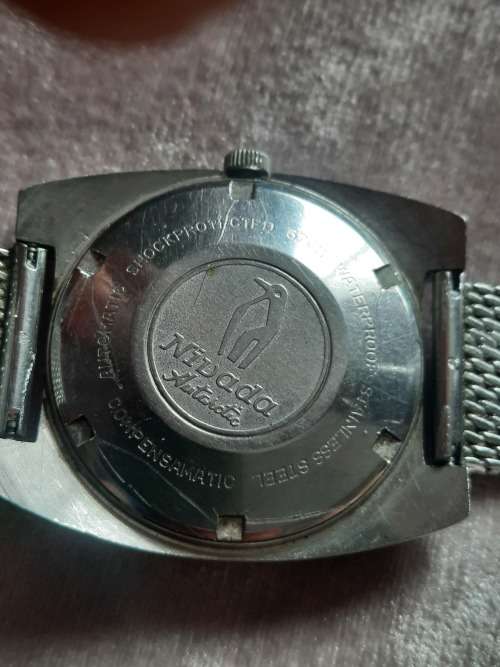 vintage men's Nivada automatic iceberg