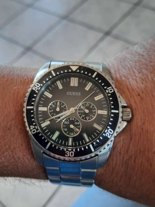 men's Guess chronograph watch