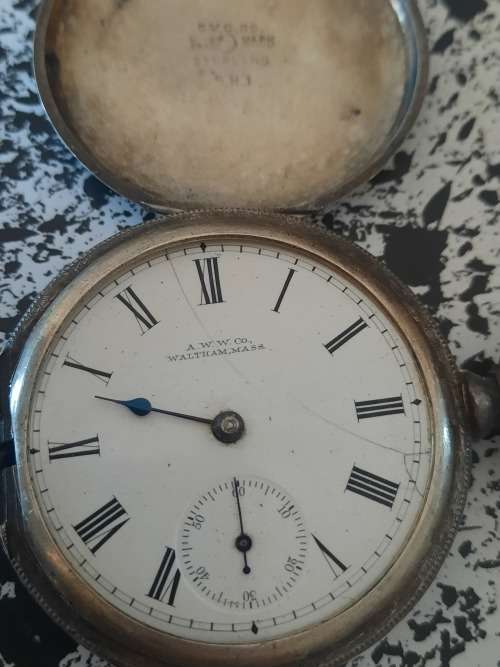 vintage silver pocket watch