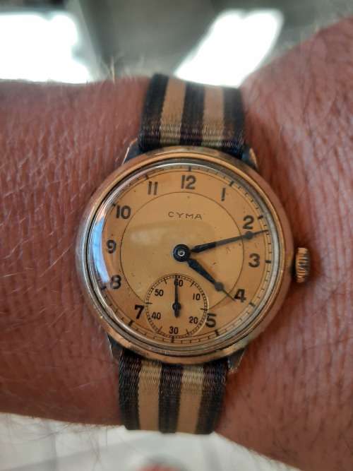 vintage men's cyma watch