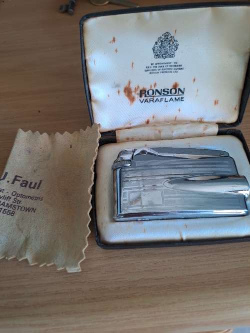 vintage  silver smoking pipe. and lighter