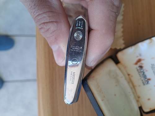 vintage  silver smoking pipe. and lighter