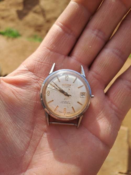 vintage men's Roamer Rotodate watch