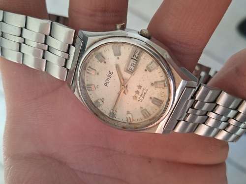 vintage men's poise automatic watch