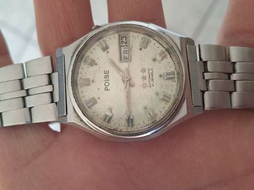 vintage men's poise automatic watch