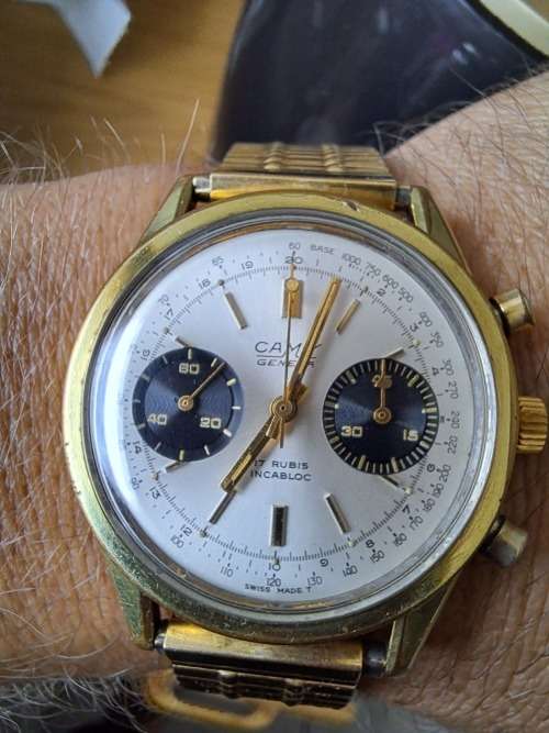 vintage men's Camy Geneve chronograph