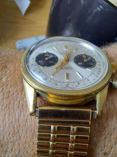 vintage men's Camy Geneve chronograph