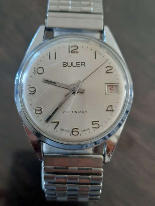 Vintage men`s buler wind up watch