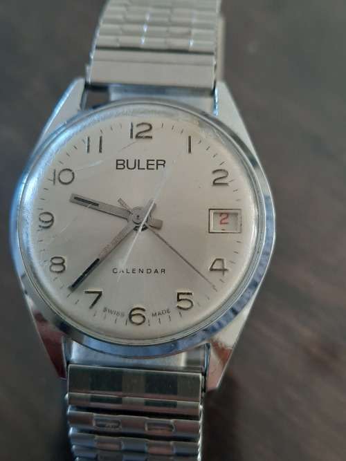 Vintage men`s buler wind up watch