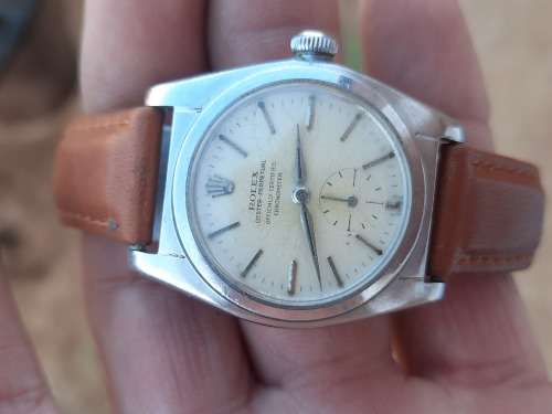 Vintage men`s rolex oyster perpetual officially certified chronometer automatic watch.ref 244252
