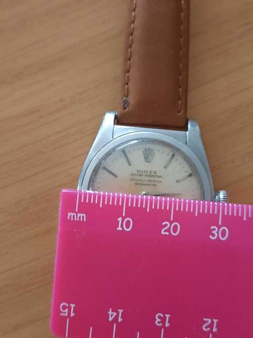 Vintage men`s rolex oyster perpetual officially certified chronometer automatic watch.ref 244252