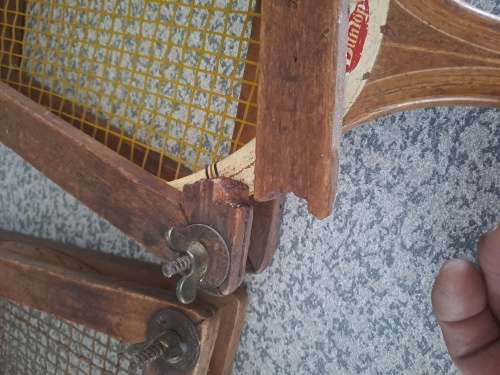 3 vintage tennis rackets