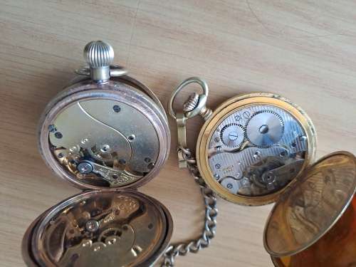 3x vintage pocket watches