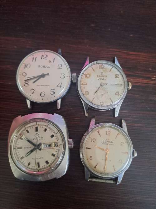 4x vintage watches