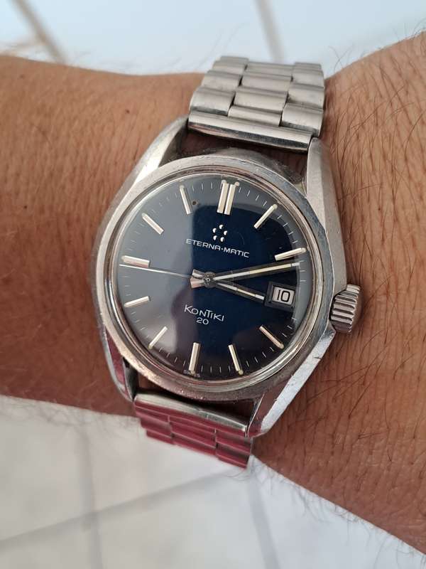 Vintage men`s eterna matic kontiki 20