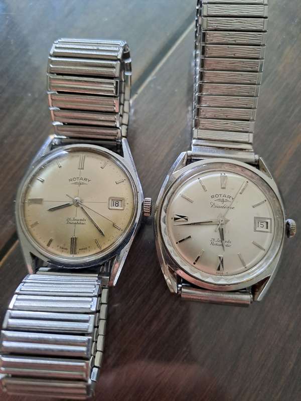 Vintage men`s rotary x2