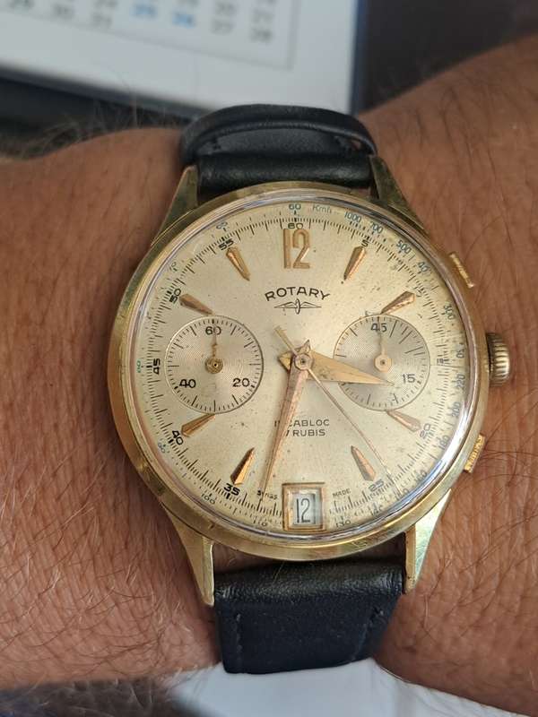 Vintage men`s rotary chronograph