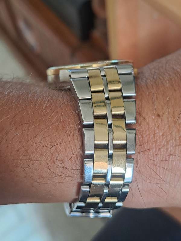 Vintage men`s omega 14ct  gold and stainlisteel constellation