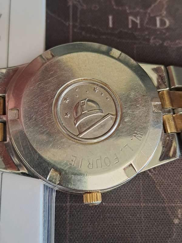 Vintage men`s omega 14ct  gold and stainlisteel constellation