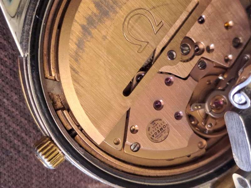 Vintage men`s omega 14ct  gold and stainlisteel constellation