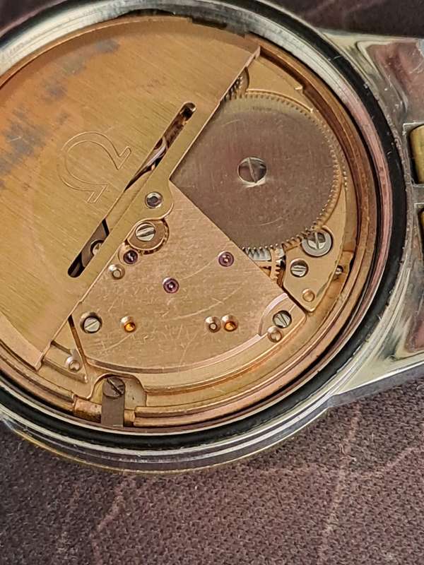 Vintage men`s omega 14ct  gold and stainlisteel constellation