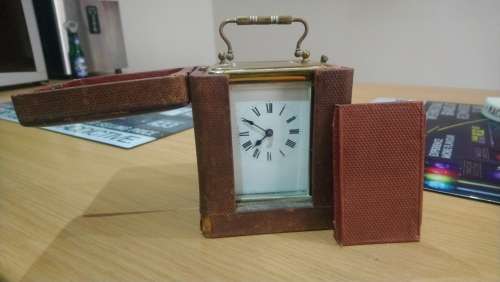 french carriage clock in original box
