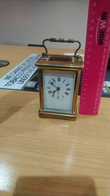 french carriage clock in original box