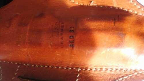 9mm pistol CO2 plus leather holster