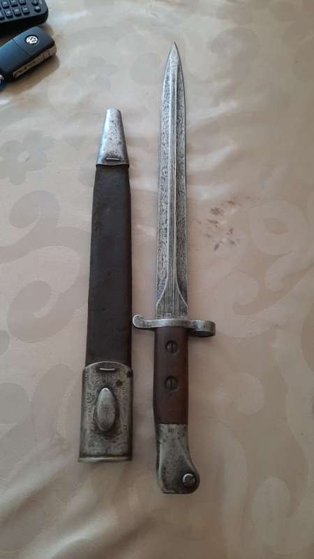 boer war bayonet plus army rifle cleaning kit
