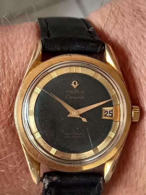 vintage men's olma caravelle  automatic