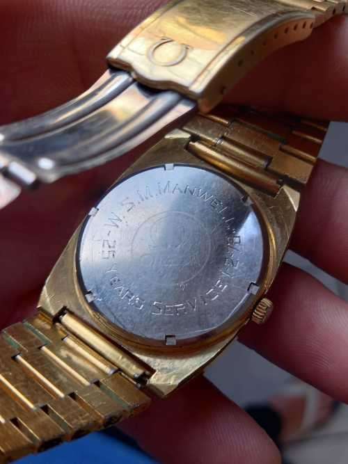 vintage men's omega megasonic Geneve chronometer