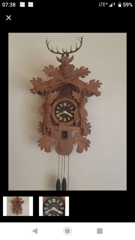 large hunter s cuckoo clock