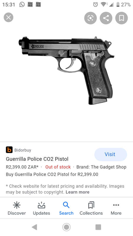 9mm pistol CO2 plus leather holster