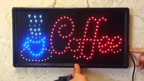 Brand new LED coffee sign