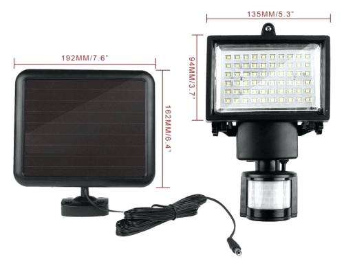 Brand new Solar Security Light with PIR 60LED