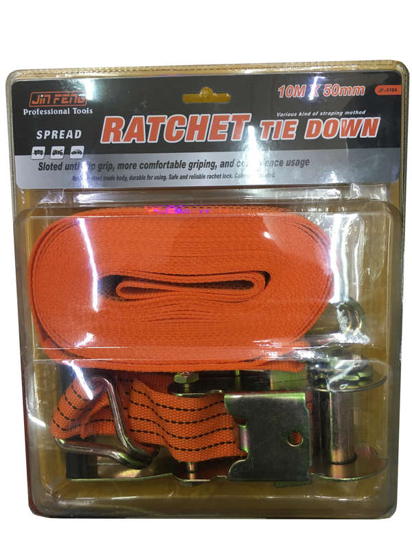 Heavy Duty Ratchet Tie Down Strap - 10M x 50MM